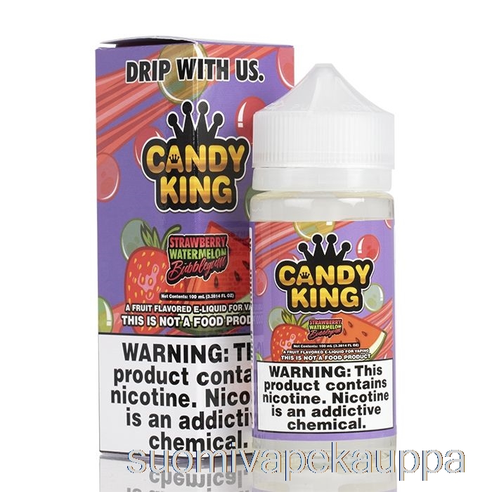 Vape Suomi Mansikka Vesimeloni Vaahto - Candy King - 100ml 3mg